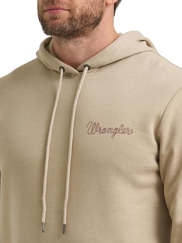 Wrangler Men's Blue Sleeve Logo Hoodie3
