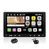 ATOTOOUT Radio Coche 2 DIN con CarPlay y Android Auto - QLED Pantalla Táctil de 9 Pulgadas, S8G2094MS