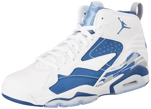 Image of Nike Jumpman MVP Mens Basketball Shoes (White /Neutral Grey /Industrial Blue) Size 7