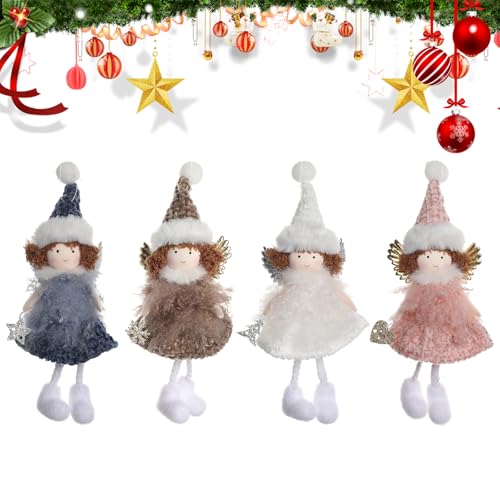 4 Piezas Decoracion Navidad Ornamentos Colgantes NavideñOs Adornos áRbol Navidad Colgantes MuñEcos Adornos DecoracióN Colgante De Navidad Colgante De áNgel De Navidad Decoraciones (Gorro Puntiagudo)