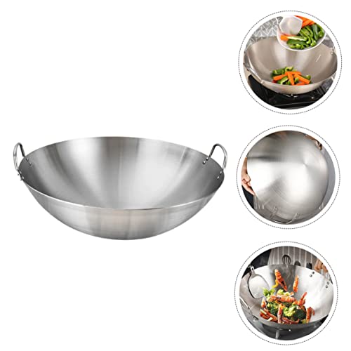 Wok de acero inoxidable Homoyoyo para cocina versátil miniatura 7