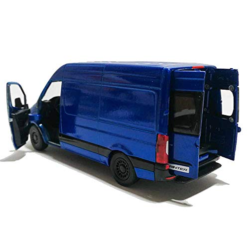 Kinsmart 2019 Mercedes-Benz Sprinter Cargo Van Blue 1:48 O Scale Die Cast Metal Model Toy Car W/Pullback Action #TOP29