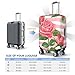 Yaxongx Pink Rose Stripe Pattern Travel Luggage Cover Washable Suitcase Cover Elastic Fashion Stretch Suitcase Protector Travel Anti-Scratch Baggage Covers Fits 29-32 Inch Luggage
