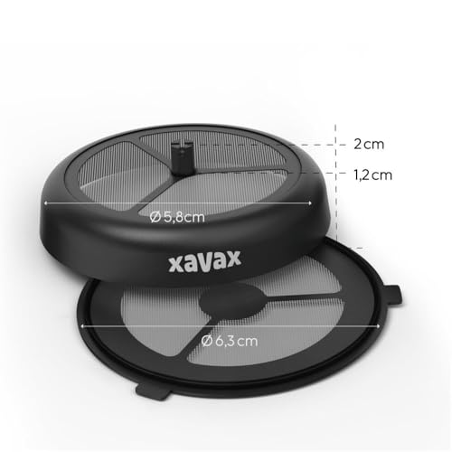 Xavax Dauerpad 2er Set (für Philips Senseo und baugleiche Kaffeepad-Maschinen, Pad-Filter für Kaffeepulver, loser Tee, Kaffeedauerpads wiederbefüllbar, spülmaschinengeeignete Kaffeefilter) schwarz