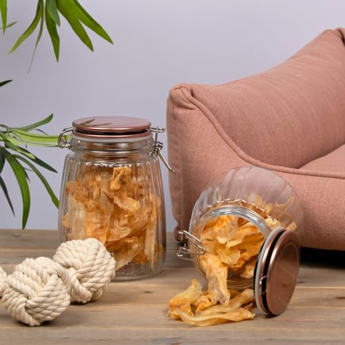 Lyra Pet® 1 kg Kaninchenohren getrocknet | Naturbelassener Kausnack | Gut verträgliches Leckerli | Ideale Proteinquelle für Hunde | Reich an Kollagen | Fettarm & nährstoffreich | Schonend getrocknet