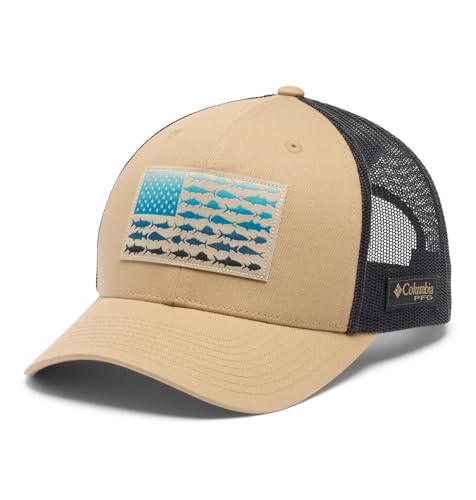 Image of Columbia Unisex Adult PFG Logo Mesh Ball Cap