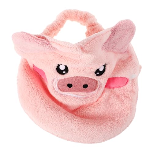 Gatuida Cute Cartoon Pig Facial Towel Mask Soft Fleece Skin Care Towels for Adults for Hot Cold Therapy Moisturizing Eye Mask Versatile Spa Use