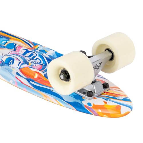 Image of KMX Skateboard 22 and 27 Inch, Classic Mini Cruiser Skateboard for Boys, Girls, Kids, Students, Adults, Teens, Mini Cruiser Board for Beginners and Advanced