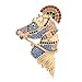 Saturey Broche Broche de Cheval Strass Mousseux for Les Femmes Porte Fan de Ventilateur à Cheval Broche Broche Badge Badge Cadeaux (Metal Color : Blue)