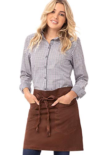 Chef Works Dorset Half Bistro Apron, Rust, One Size