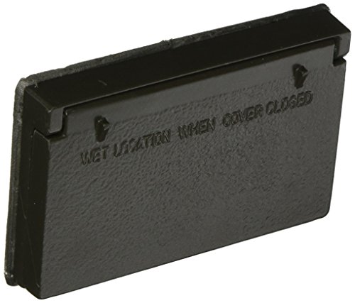 Morris 37024 Horizontal GFCI/Decorator 1-Gang Weatherproof Cover, Bronze