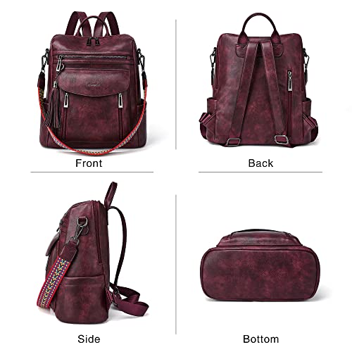 Image of Shrrie Backpack Purse for Women Fashion Leather Backpack Purse Designer Travel Backpack Shoulder Bag