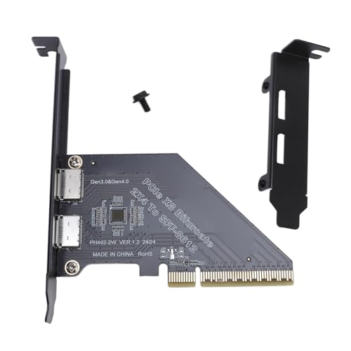 PCIe 4.0 X8 to Oculink Card, 128 GTs High Speed Data Transfer External Graphics Card, Secure Connection for NVMe SSD GPU eGPU Applications by Yoidesu - Used condition - US$23.07