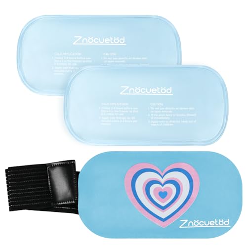 Image of Gel Ice Packs for Injuries Reusable 2 Packs Hot Cold Gel Wrap with Strap