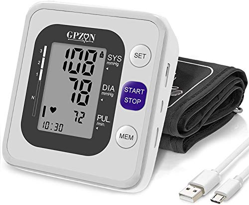 Blood Pressure Monitor Upper Arm, Digital BP Monitor Cuff Irregular Heartbeat &Pulse Rate Monitoring Meter ,Cuff 8.7-15.7,2X120 Sets Memory