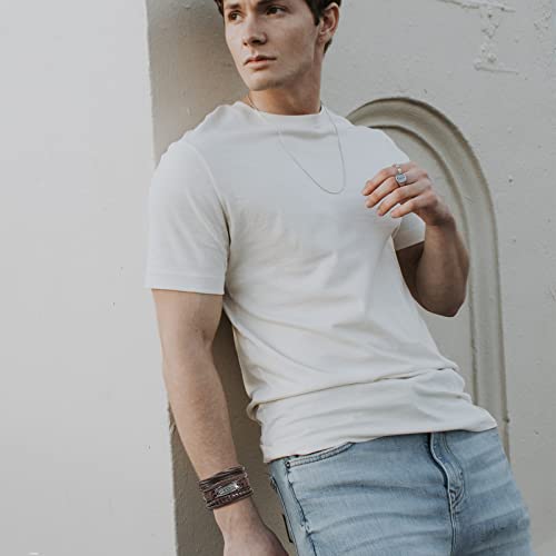 Casdan 33Pcs Braided Leather Bracelets For Men Women Hemp Cords Wood Beads Cuff Bracelet Ethnic Tribal Leather Wristbands Adjustable #TOP1