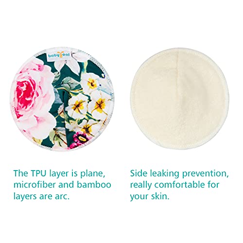 Babygoal Bamboo Nursing Pads(12 Pack), Contoured Breastfeeding Pads Reusable Washable With Mini Wet Bag And Laundry Bag 12Npa02 #TOP7