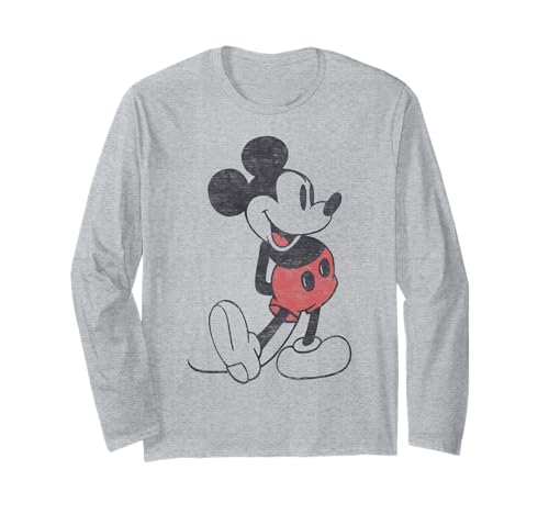 T-shirt Disney Mickey Mouse de qualité supérieure avec finitions soignées et motif rétro