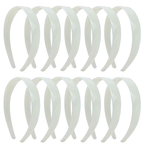 Timoo 20 Pcs Plastic Headbands, 1" Wide No Teeth Hair BandsAccessories for DIY