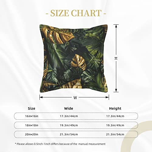 Housse de coussin en similicuir chic imprimé jungle tropicale - 3