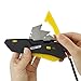 Craftec Retractable Utility Knife Box Cutter with Holster & Lanyard - The Ultimate Tool for Precise Cuts, 3 Blade Settings, Ergonomic Design, Left & Right Hand Friendly, Quick Blade Change (Yellow)