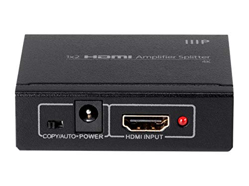 Monoprice Blackbird 4K 1X2 Hdmi Amplifier Splitter |48-Bit Deep Color, 3D Video Support (Compatible With Ps4/5 Xbox Apple Tv Fire Stick Roku Blu-Ray Player) #TOP2