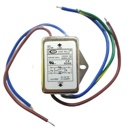 Filtro EMI monofásico CW1B elimina interferencias en pantallas y sistemas de audio