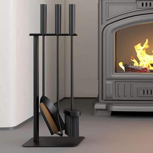 Kingson 4-teiliges Kaminwerkzeug-Set, Bürste, Schaufel,...