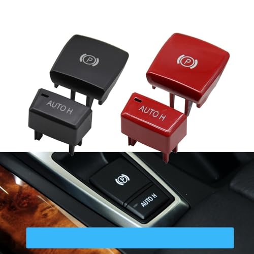 Cache-bouton frein à main pour BMW X5 X6 E70 E71 rouge - Remplacement de commande Auto H 61319148508 - 3