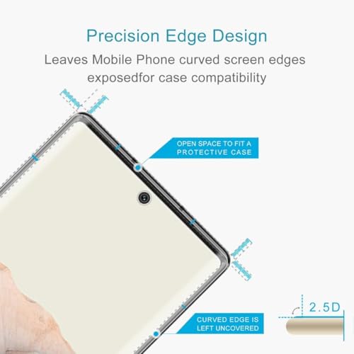 Image of Casecandy - (2 Pack Curved Screen Protector Guard For Pixel 6 Pro 5G | Flexible Pack of 2 Screen Protector for Google Pixel 6 Pro - Fingerprint Support /Bubble Free Technology /HD
