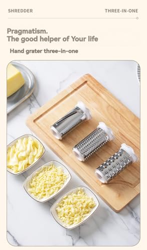 Rallador Manual de Queso 3 en 1 con Manivela miniatura 4