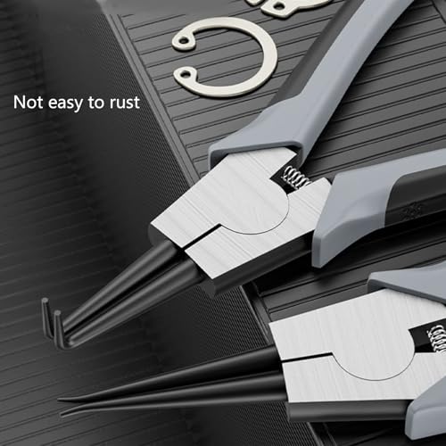 Lot de 4 pinces professionnelles pour bagues en acier au carbone
