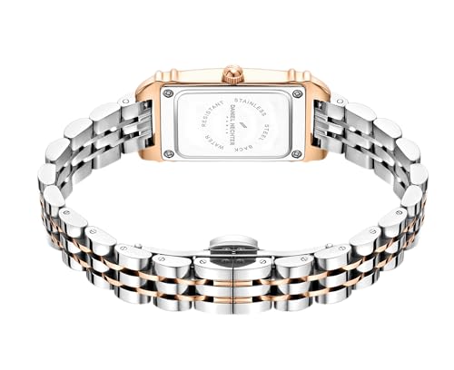 Image of Daniel Hechter Paris Louvre Collection Square Dial Watch for Women with Roman Indices and Stainless Steel Strap-DHW2006