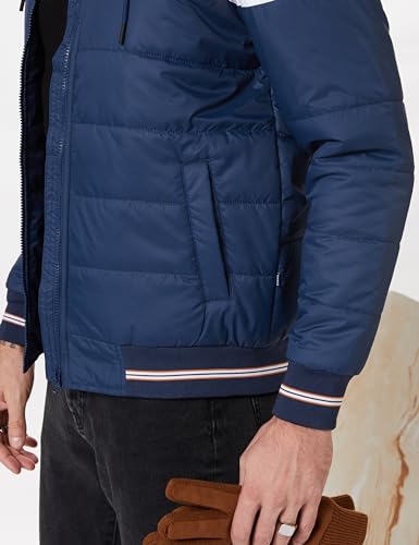 Image of Amazon Brand - Symbol Men's Quilted Hooded Bomber Standard Length Jacket (Previously House & Shields)