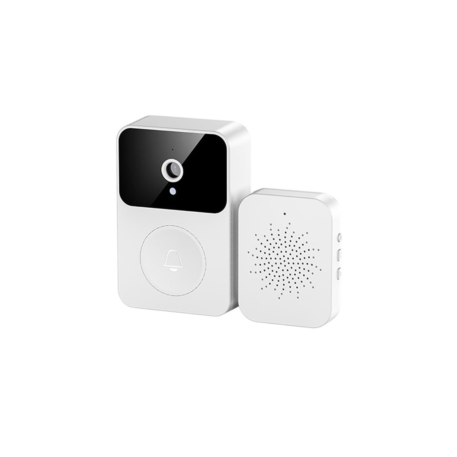 Sonnette sans fil WiFi avec caméra vision nocturne et alimentation USB pour sécurité maison