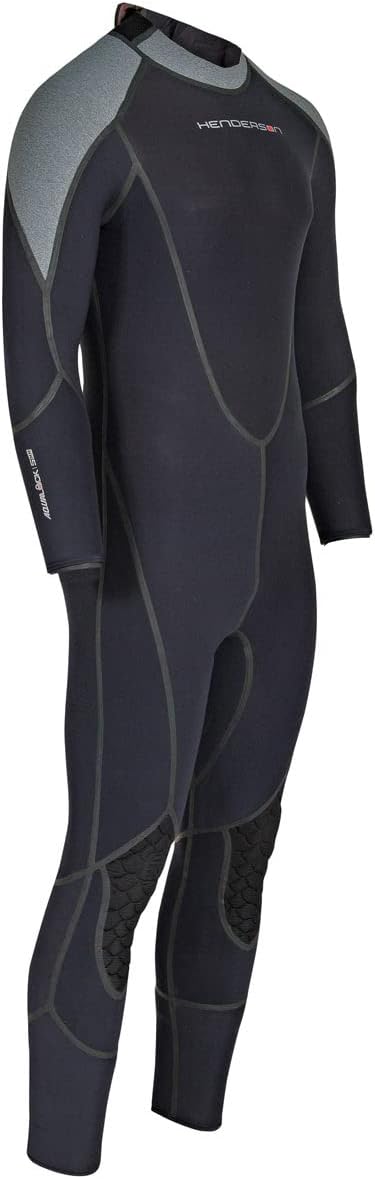 Henderson 3mm Men's Aqua Lock Back Zip Dive Fullsuit - Black - Large Short