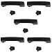 Door Handle Black Exterior Outside Front & Rear Set of 5 for 06-10 Hummer H3 H3T