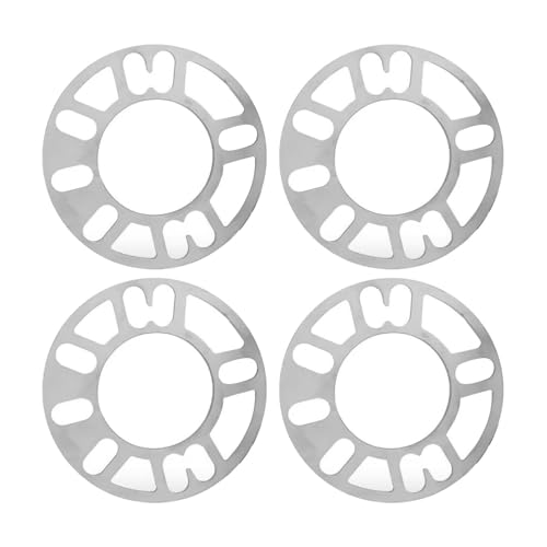 4 separadores de rueda de aleación de aluminio, espaciadores universales de 8 mm, espaciadores de ruedas de aleación para mejorar la estabilidad y el aspecto del coche