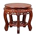 Sturdy stool - Taburete de caoba Sofá antiguo Tabla de café estilo chino Zapato de zapato Talla pequeña Heces Rosquero Sala de estar Taburete Taburete Sólido Taburete Varios tamaños opcional (Tamaño: