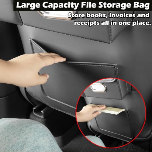 Image of TOPABYTE Seat Back Kick Protector Organizer for Tesla Model Y Model 3