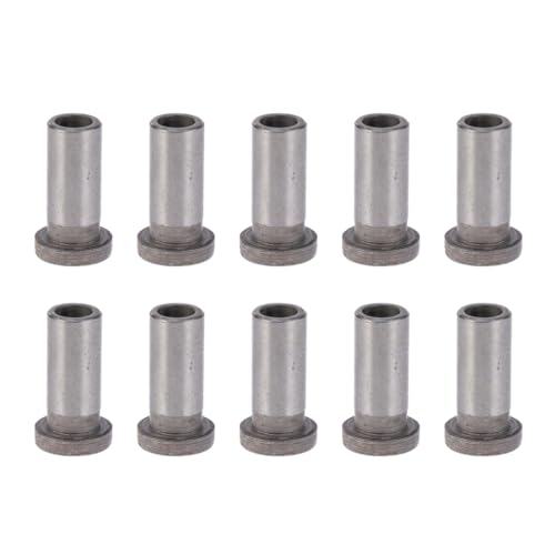 VILLFUL 10pcs Drill Sleeve Wire Kit Steel Sleeve Precision Drilling Axle Cable Sleeves High Grade Material Bearing Jig Bushes Bushing Sleeve Cable Railing Bearing Bushing Silver