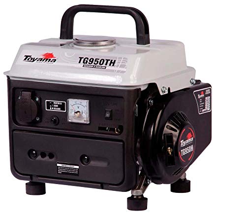GERADOR TOYAMA GASOLINA TG950TH 2 TEMPOS MONOFASICO 127V 850W PARTIDA MANUAL COM CARREGADOR DE BATERIA