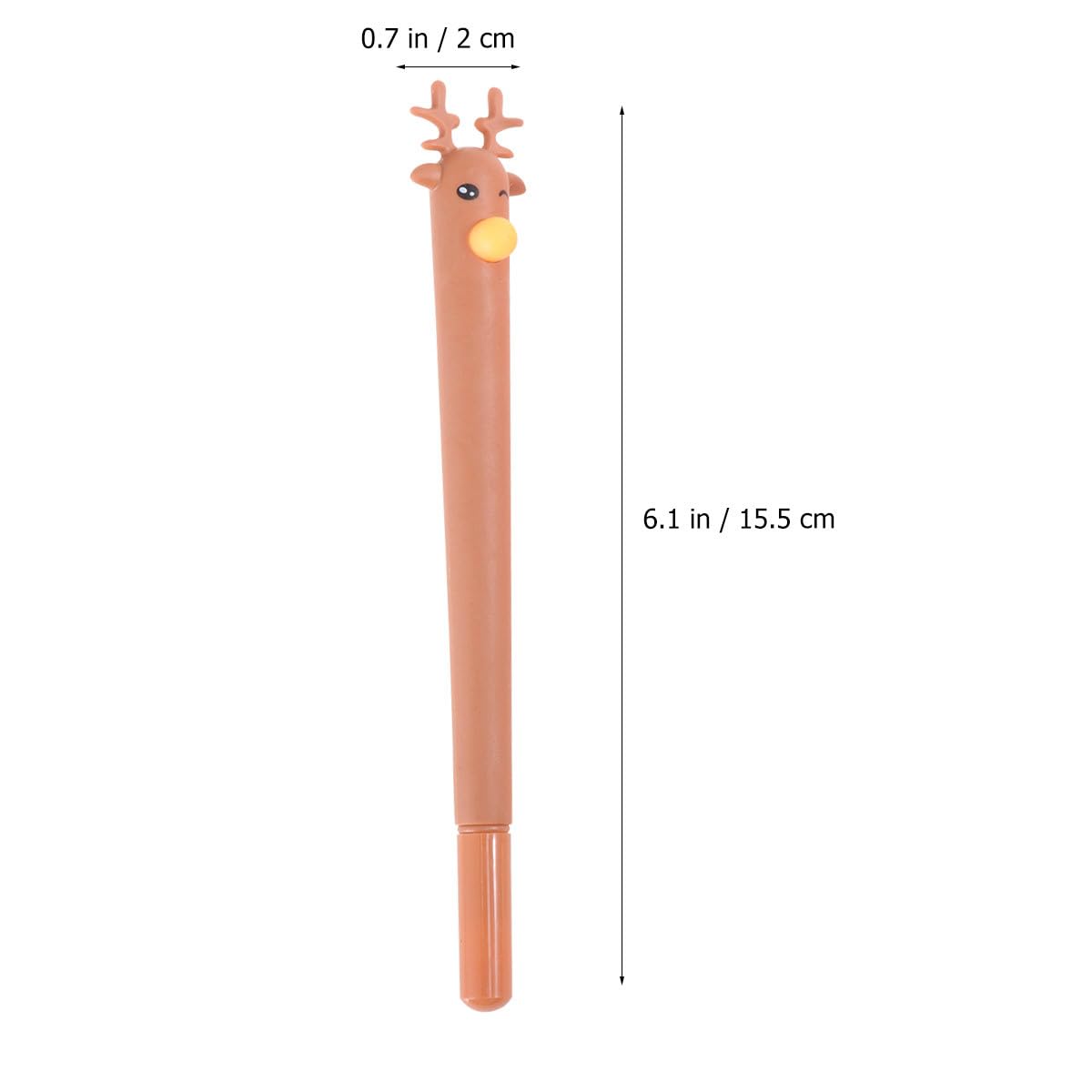 VALICLUD Lot de 8 Mini Stylos à Bille Colorés en Forme de Renne pour Noël, L'école Et Le Bureau