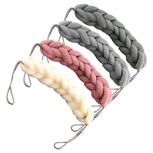 TOVINANNA 4 Piezas Esponja de Ducha Suave y Exfoliante Loofah para Baño para Limpiar y Masajear Colores Gris Rosa Beige Verde Oscuro