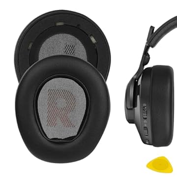 Geekria Almofadas auriculares de substituição QuickFit para JBL Quantum 400, Q400, almofadas de ouvido, almofadas de fone de ouvido, peças de reparo de capas de fones de ouvido (preto)