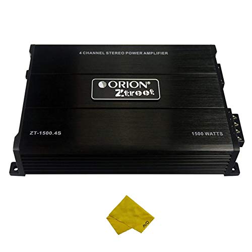 Orion Ztreet 4 Channel Car Amplifier – Class A/B Stereo Power Amplifier 1500 Watt Max 2 Ohm Stable, Bass Boost, Crossover Mosfet Power Supply, Car Electronics Amp, Audio Speakers, Great For Subwoofers #TOP4