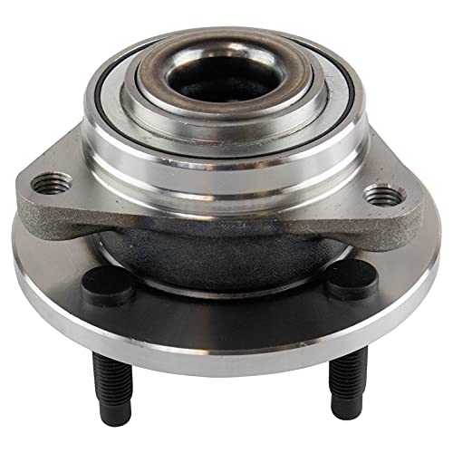 Image of TRQ Front Left and Right Wheel Bearing and Hub Assembly Set 2 Piece Compatible with 2005-2010 Chevrolet Cobalt Without ABS Brakes with 4 Lug Wheels 2003-2007 Saturn Ion 2007-2009 Pontiac G5