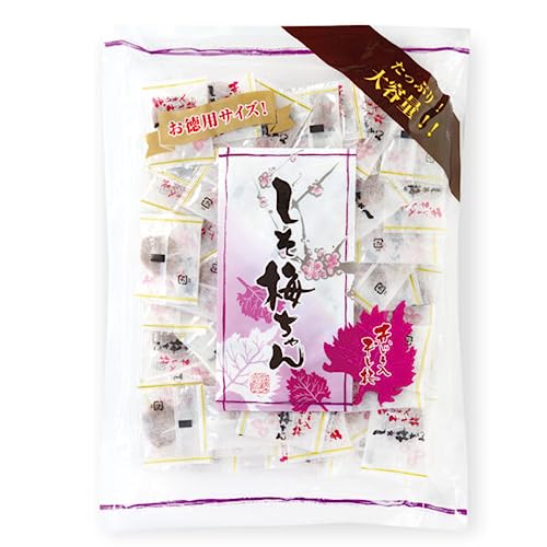 ハッピーカンパニー しそ梅ちゃん 300g入 種無し 個包装 小袋 おやつ お菓子 塩分補給 種抜き 梅菓子