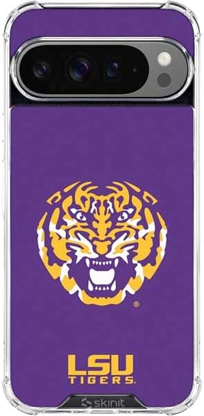 Skinit Clear Phone Case Compatible with Google Pixel 10 Pro - Officially Licensed LSU Geaux Tigers Design