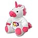 printplanet Stoff-Einhorn mit Namen Willy - Kuscheltier mit Design Color Paint - Stofftier, Plüschtier